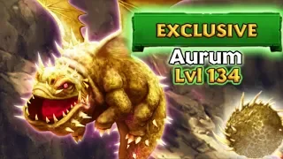 Aurum (New Exclusive Catastrophic Quaken) Titan Mode Max Level 134 | Dragons: Rise of Berk