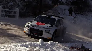 Tests Rallye Monte Carlo 2024 - Rossel and Gryazin - C3 Rally2 - Attack on Snow