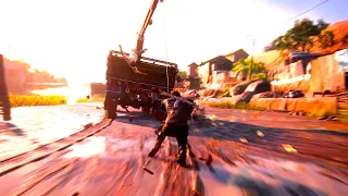 Uncharted 4 - Intense John Wick Shootouts & Cinematic Action Fighting Moments