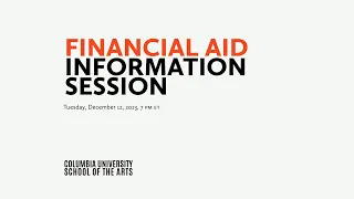 Financial Aid Information Session 2023