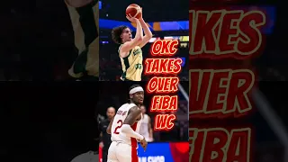 OKC Backcourt Dominates FIBA World Cup! SGA & Giddey On Fire! 🔥 🏀 #shorts #SGA #JoshGiddey #fibawc