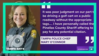 Tampa Police Chief Mary O'Connor placed on administrative leave following golf cart traffic stop