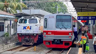 Kompilasi KRL Commuter Line dan Lokomotif di Kramat! JR 205 Musashino, TM 6000, CC 201, CC 206!