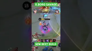 Savage X.Borg New Best Build!! #mlbb #xborg #xborgbestbuild