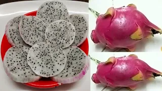 ड्रैगन फ्रूट काटने का सबसे आसान तरीका / dragon fruit / how to Cut and peel best possible way /