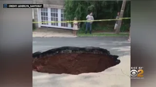 Giant Sinkhole Opens Up In New Jersey Town