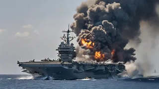 Russian Su-57 jet destroys US aircraft carrier and its entire crew in the Black Sea