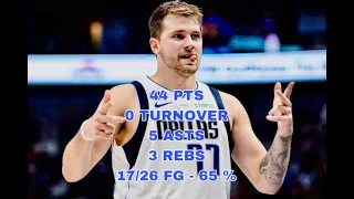 Luka Doncic 44 PTS & 0 TURNOVERS ‼️ 5 ASTS 3 REBS 17/26 FG - 65% Mavs Beat the Magic!