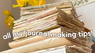 How to make junk journals for beginners ⭐️ Supplies, papers & easy binding methods