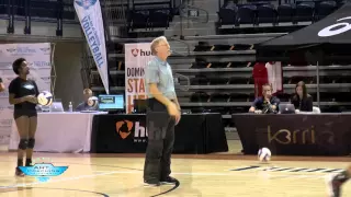 Side and deep serving drill with John Dunning - The Art of Coaching Volleyball