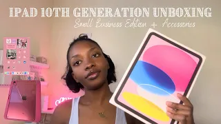 Pink IPad 10th Generation Unboxing | Small Business Edition  + Accessories