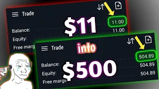 From $11 to $500 SMC Forex Challenge - Learn How to Multiply Your Money!