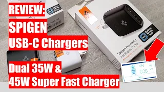 REVIEW: SPIGEN USB-C Chargers - Dual 35W & 45W Super Fast Charger