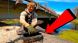 You Will Not Believe What We Found Under This Bridge!! (GIANT MAGNET)