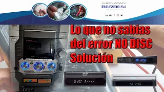 Lo que no sabias del error NO DISC solucion