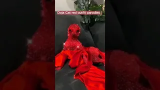 Doja Cat red outfit parodies