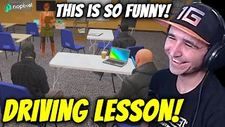 Summit1g CAN'T STOP LAUGHING During Driving Lesson With Hutch! | GTA 5 NoPixel 3.0 RP