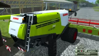 Обзор мода:CLAAS LEXION 780(на игру Farming Simulator 2013)