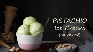 Best PISTACHIO ice cream (no ice cream machine!)