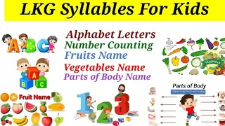 Preschool Complete Course| Learn ABC Alphabet, 123 Numbers, Fruits & Vegetables Name, parts Of Body