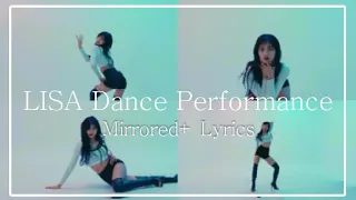 [Mirrored+ Lyrics] LISA Dance Performance - Mushroom Chocolate ~ ✩