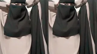 Styling Single Niqab With Square Hijab