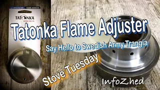 Tatonka Flame Cap. Does it work with the Swedish Army Trangia ? Oh yes..........