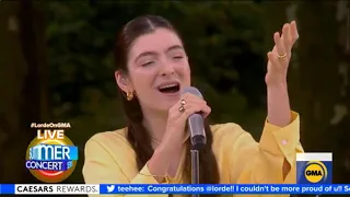 Lorde - Solar Power (Full Live Performance from Good Morning America)