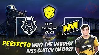 G2 vs NAVI: Perfecto wins the hardest 1vs3 clutch on Dust, IEM Cologne 2021