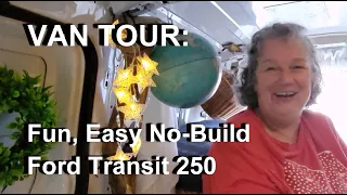 VAN TOUR: Elizabeth’s No-Build Ford Transit 250 short wheelbase