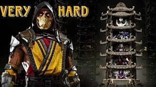 Mortal Kombat 11 (PS5) - SCORPION Klassic Towers Gameplay (Very Hard) | MK11 @1080p 60ᶠᵖˢ ✔