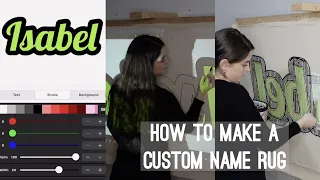 How to Make a Custom Name Rug