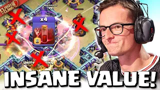 Skeleton Spells gets this INSANE VALUE for Synthé in Tournament SEMI FINALS! Clash of Clans