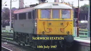 BR in the 1980's Norwich Station on 10th July 1987