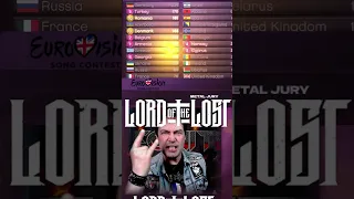 EUROVISION METAL JURY GIVES LORD OF THE LOST 12 POINTS! #shorts #foryou #eurovision #lordofthelost