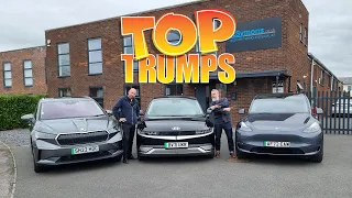 Family EV Top Trumps! Tesla Model Y  LR v Skoda Enyaq iv80 v Hyundai Ioniq 5 p45. Which is best?