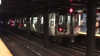 NYC Subway HD 60fps: Alstom R160 C Express Train @ Broadway Junction (12/19/16)