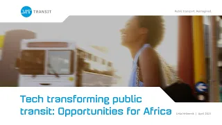 Tech transforming public transit: Opportunities for Africa