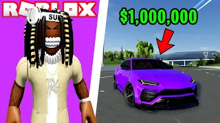 BUYING A LAMBORGHINI TRUCK AND CUSTOMIZING IT IN DRIVING EMPIRE!! (ROBLOX)