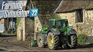 Loading silage with the new John Deer 6R | Farming Simulator 22