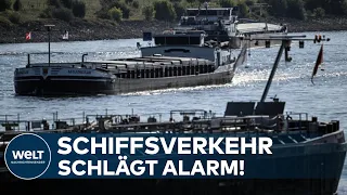 NIEDRIGE PEGELSTÄNDE: Der Schiffsverkehr in Deutschland könnte bald zum Erliegen kommen