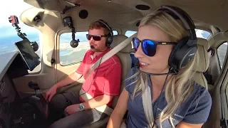 SHE FLEW ME in a BRAND NEW CESSNA 182!