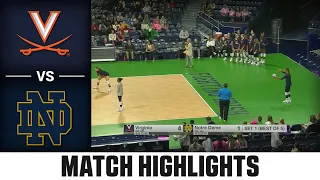 Virginia vs. Notre Dame ACC Volleyball Highlights (2023)