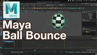 Simple Ball Bounce Animation with Squash and Stretch Maya Tutorial