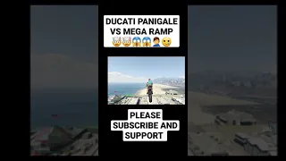 GTA 5 | DUCATI PANIGALE VS MEGA RAMP | #Shorts | GODZAAAY GAMING11!😱😱😱🤯🤦‍♂️🥲