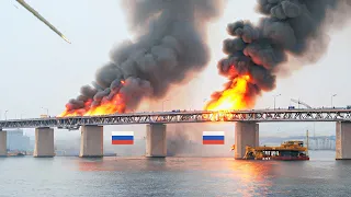 Putin is Very Angry! Russian Nuclear Train Blown Up on Crimean Bridge By US and Ukraine