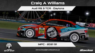 iRacing - 21S1 - Audi RS 3 TCR - IMPC - Daytona - CAW