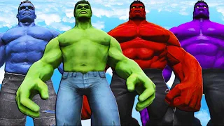 Hulk vs Red Hulk & Blue Hulk vs Violet Hulk