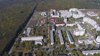 Новоднестровск с высоты 200-250 м. 4к видео Novodnistrovsk from a height of 200-250 m. 4k video