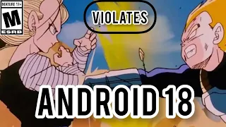 How Android 18 violates vegeta